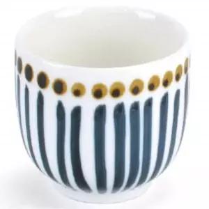 [셀러에이드]업소용 블루 패턴 감성 도자기 물컵 블루물컵 예쁜머그컵 커피잔