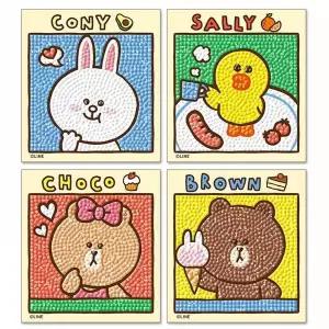 [셀러에이드]TBZ 라인프렌즈 디저트 (4종) (스티커) 보석십자수