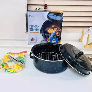 TBZ 맑은하루 직화구이 법랑냄비 소24cm