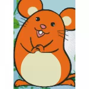 TBZ 12간지 쥐 보석십자수 이젤세트 10x15