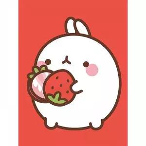 TBZ 몰랑 딸기쿠키 몰랑이 보석십자수 액자세트 15x20