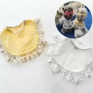 [반려] 강아지 귀여운 실내용 레이스 조끼케이프 S~XL