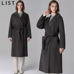 리스트 울 더블 버튼 핸드메이드 코트