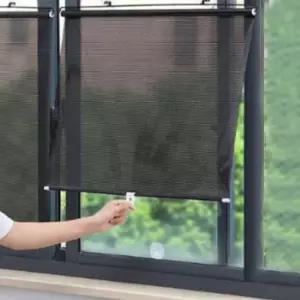 무타공 유리창 블라인드 롤링 사무실 창문 자동차 햇빛차단 자외선차단 자외선 햇빛 암막 롤러