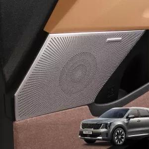 [RIZPICK]더 뉴 쏘렌토 페이스리프트 튜닝 스피커 커버 실버