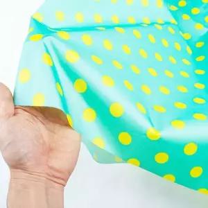 양면방수 원단-도트 민트 방수 천/패브릭/식탁매트 수예 폴리천