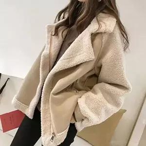 캐주얼 데일리 여성 페이크퍼 뽀글이 무스탕 자켓 (HSJ-WFGLOG5)