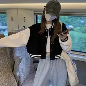 여자 데일리 바시티 크롭 자켓 야구점퍼 208 (HSJ-WFHEBWA)