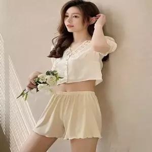 여자 여름 잠옷 반바지 신축성 좋은 차르르 쿨 속바지 (HSJ-WF73BF8)