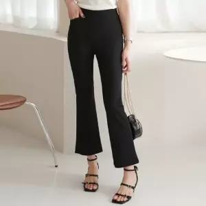 여성 여름 국산 55-99 아이스 벤츄리 부츠컷 일자 기본 밴딩 바지 편한 슬랙스 팬츠 PN0148S