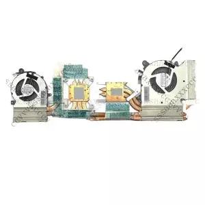 호환  MSI GF65 Thin용 방열판이 포함된 새 CPUGPU 팬MS-16W1 MS-16W2 9SD 9SEXR 10SDR 10UE PAAD06015SL N