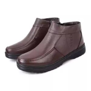 방수운동화 옆지퍼 가죽 방한화 겨울 정장구두 신사화 털 부츠