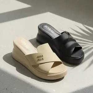 [잭앤질] 미니멀 라이트 플랫폼 웨지 뮬(JB6165S)