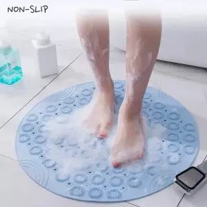(디자인 샤워브러쉬 발매트(블루))논슬립 샤워 브러쉬 발매트 지압 발판 풋케어 각질샤워 발브러쉬 욕실매