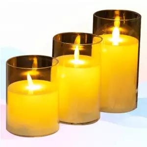 감성 세트 분위기 3종 캔들 LED 무드등 양초 조명