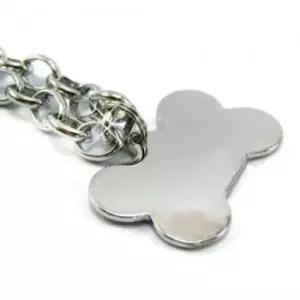 [반려] 이름표 강아지 산책 목걸이 야외 12개 펜던트 표식 뼈다귀 외출 인식표 소