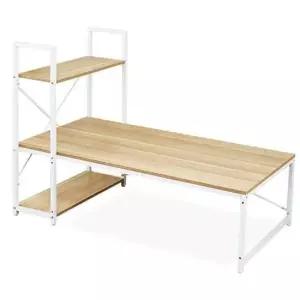 더크린 좌식 H형 수납선반 테이블 1200x600 책상 테이블