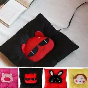 푹신한 usb 온열 방석 따뜻한 usb 캐릭터 방석 좌식 겨울
