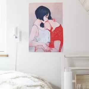 대형 패브릭 포스터 커플세로 S