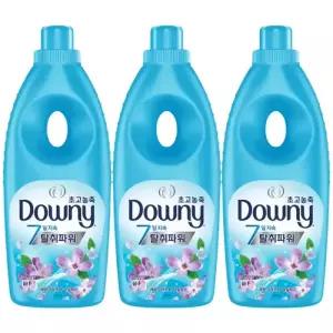 다우니 초고농축 섬유유연제 레몬그라스와 라일락 본품 1L 3개