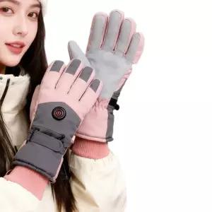 발열장갑 방수 장갑 라이딩 등산 블랙 방한 x 온열 2개 - 5000mAh 오토바