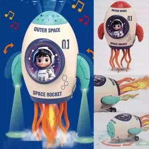 (선택 색상랜덤)수증기연기 무드등 노래 춤추는 우주 로켓 자율주행 작동완구 댄싱문어 로봇 별빛 프로젝션