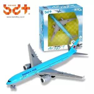 ( )반디 다이캐스트 에어787 1개 비행기 여객기 공항 자동차 장난감 놀이 모형 어린이날 크리스마스 선물