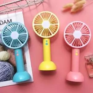 탁상겸용 레몬 LED 선풍기 여름 휴대용 USB 핸드