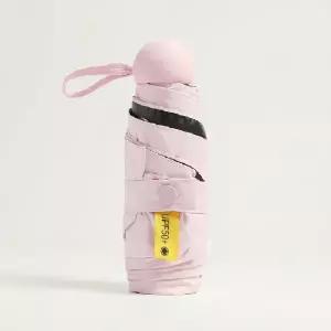 ( )초경량 암막 5단 양우산 자외선 차단 휴대용 햇빛가리개 핑크