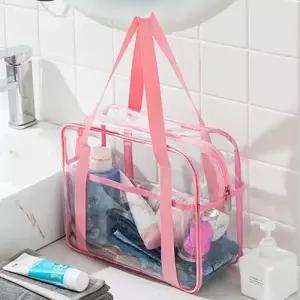 바캉스 수영 가방 PVC 투명 비치백 물놀이 래쉬가드