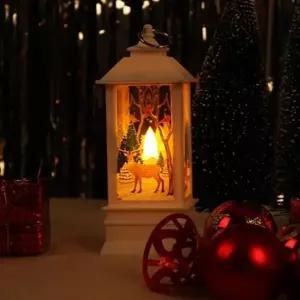 크리스마스랜턴(화이트/루돌프) 크리스마스조명