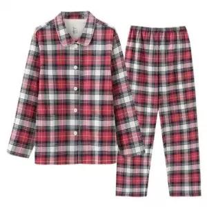 빅사이즈파자마 로로스키니 파티 체크 잠옷 레드 입는옷 파자마 실내