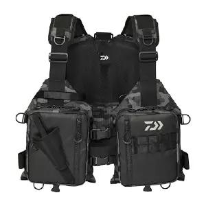 일본 다이와 낚시 조끼 라이트 플로팅 게임 베스트 DF-6425 25년 블랙카모