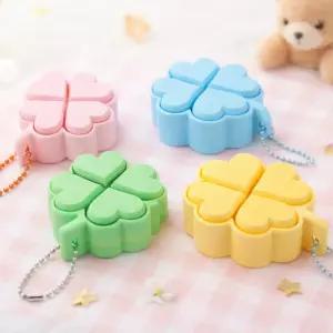 행운 네잎클로버 딸깍이 클리커 키링 스트레스해소