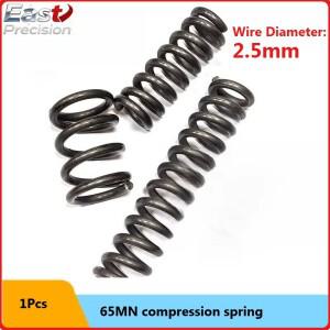 와이어 직경 2.5mm 압축 스프링 65mn 밸브 코어 강압 나선형 기계 장비 소형