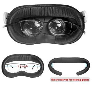 Oculue Quest 2 VR 교체 용 아이 마스크 페이셜 스탠드 Meta 악세서리 PU 가죽 폼 커버