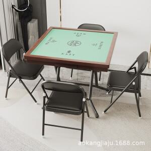 마작 테이블 가정용 접이식 체스 및 카드 손으로 만지며 간단하게 플레이하는 수동 사각