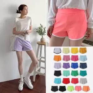 여성 여름 25컬러 랍빠 배색 밴딩 숏팬츠 반바지 핫팬츠 비치 돌핀팬츠 PN0385S