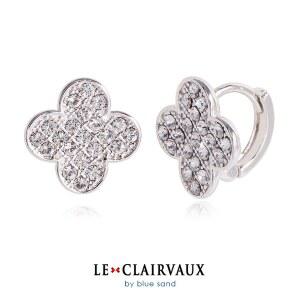 [르클레보]스와로브스키크리스탈14 크로버원터치귀걸이