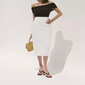 [다바걸]딱기본미디스커트