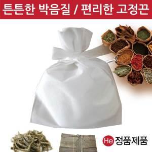 한약 일회용 추출보자기25X30cm 100장 부직포 다시국물 육수망 한약 첩약달임 걸름망 자루