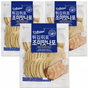 해맑은푸드 맛나포 튀김쥐포 400gX3개입