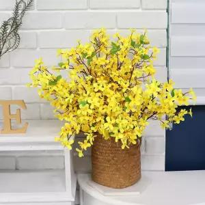 인테리어 고급 조화 성묘 산소 꽃 장식 부케 꽃다발 쁘띠개나리