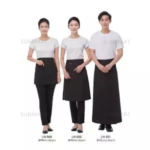 라인가운 랩 스커트 유니폼 앞치마(LN649~LN651)