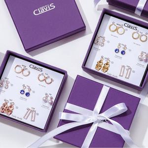 [클라비스] 14k 스와로브스키 일주일 귀걸이 7종세트 EGP001S