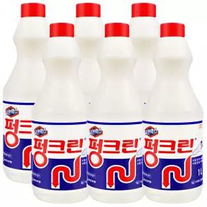 유한락스 펑크린 1L x 6개 /세면대 하수구 배수관 막힘