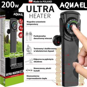 아쿠아이엘 울트라 히터 200w/수족관 어항 수조 온도조절기 온도계 네오 열대어 플레코 구피 쉬림프 거북이