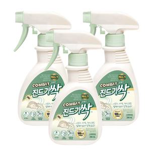 컴배트 진드기 싹 스프레이 290ml x3개 집먼지 진드기 퇴치제