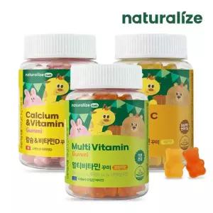 키즈 꾸미 3종 혼합 멀티비타민 비타민C 칼슘비타민D) 총3박스