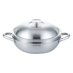 [리퍼] 쉐프윈 316 스텐 통5중 파티웍 스티머 포함, 28cm